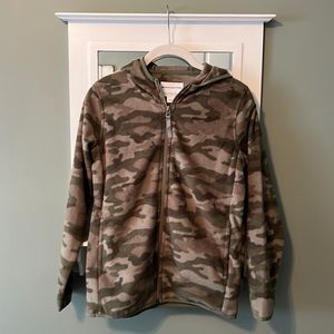 Boys Camo hooded jacket